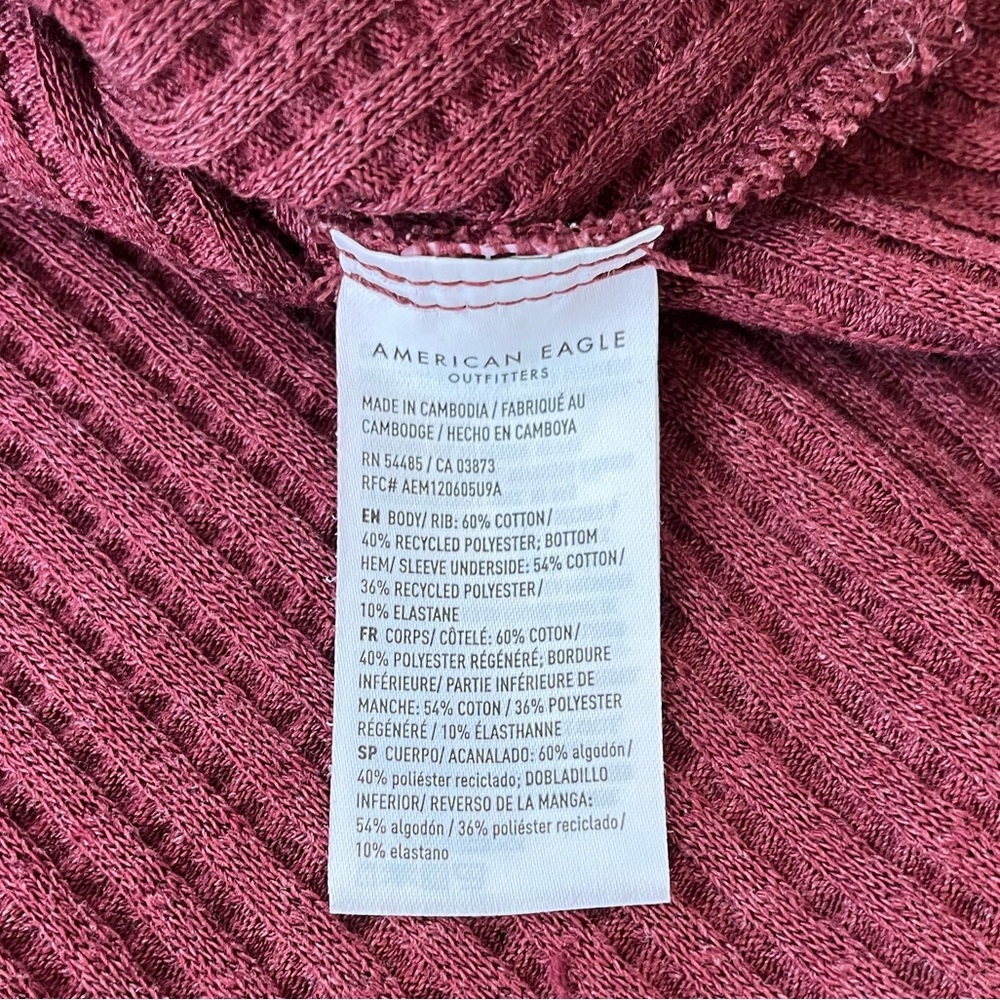 AE Big Hig Waffle Crew Neck Sweatshirt - Picture 4 of 7